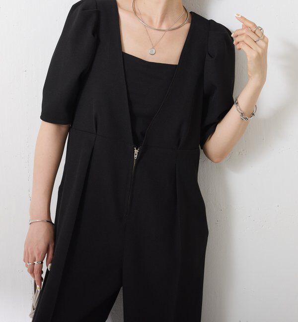  「【再販売決定！】Q.anosアウティングデニムロンパース」|ワンピース|