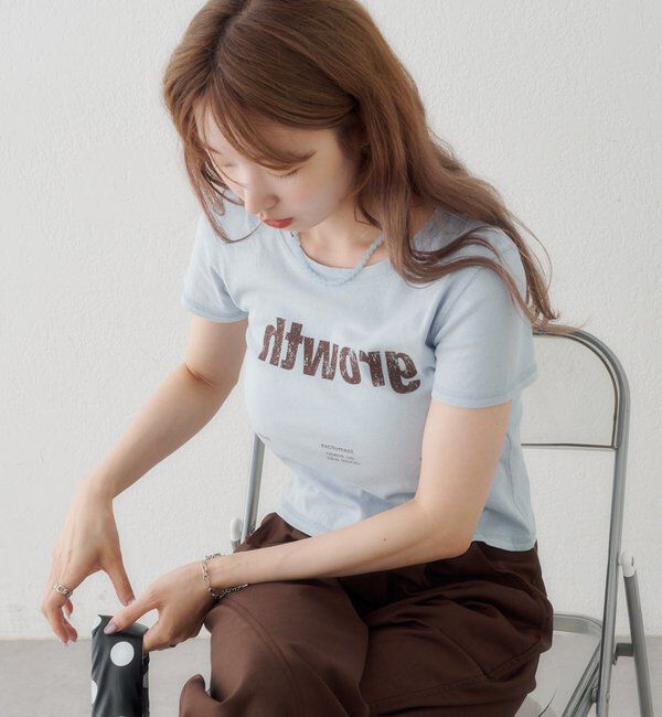  「【S.Mサイズ展開】Newヴィンテージ加工ロゴTEE」|Tシャツ・カットソー|