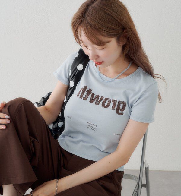  「【S.Mサイズ展開】Newヴィンテージ加工ロゴTEE」|Tシャツ・カットソー|