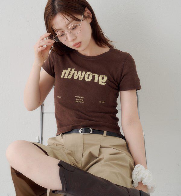  「【S.Mサイズ展開】Newヴィンテージ加工ロゴTEE」|Tシャツ・カットソー|