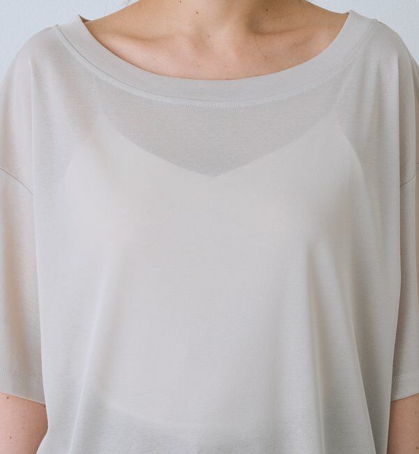  「【A・MONN】【吸水速乾/接触冷感】オープンネックTee」|Tシャツ・カットソー|