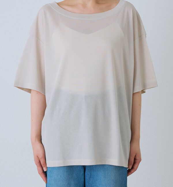  「【A・MONN】【吸水速乾/接触冷感】オープンネックTee」|Tシャツ・カットソー|
