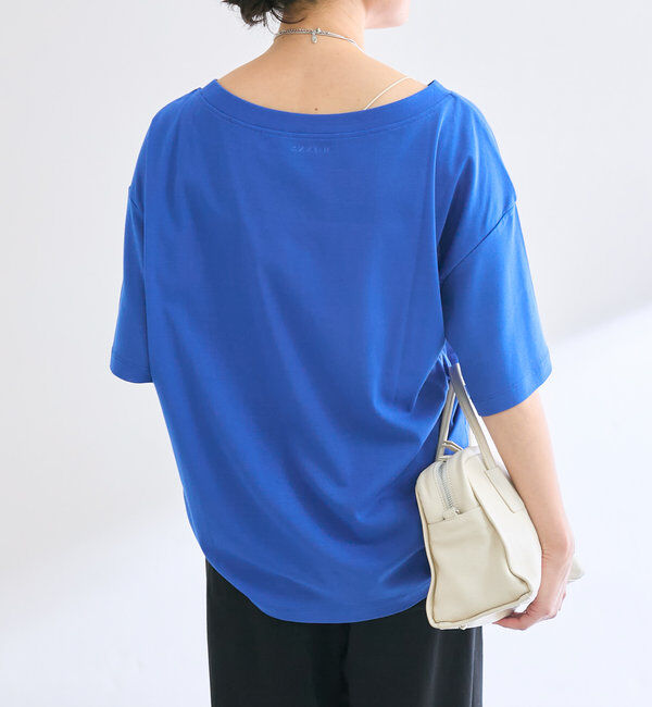 「【A・MONN】【吸水速乾/接触冷感】オープンネックTee」|Tシャツ・カットソー|