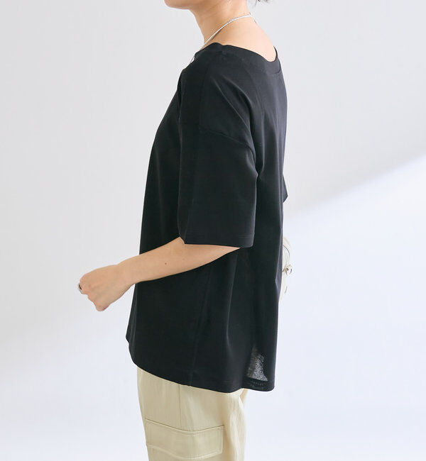  「【A・MONN】【吸水速乾/接触冷感】オープンネックTee」|Tシャツ・カットソー|