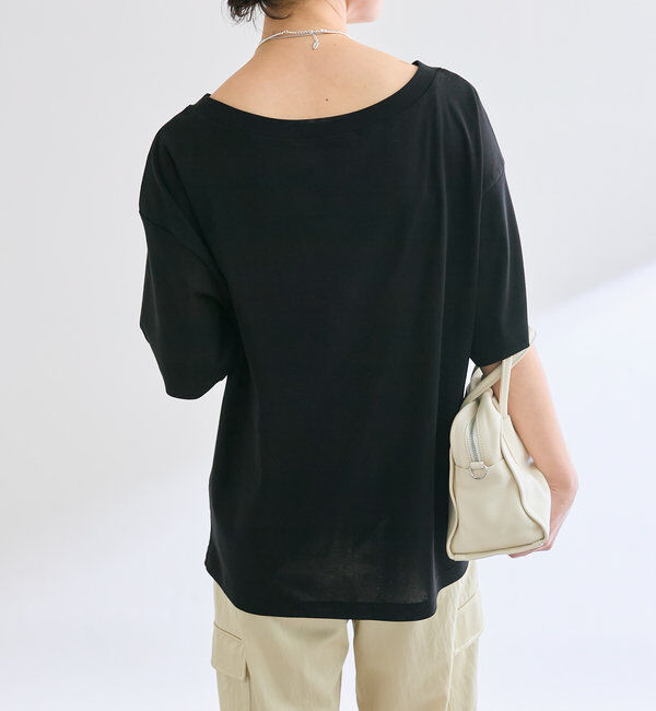  「【A・MONN】【吸水速乾/接触冷感】オープンネックTee」|Tシャツ・カットソー|