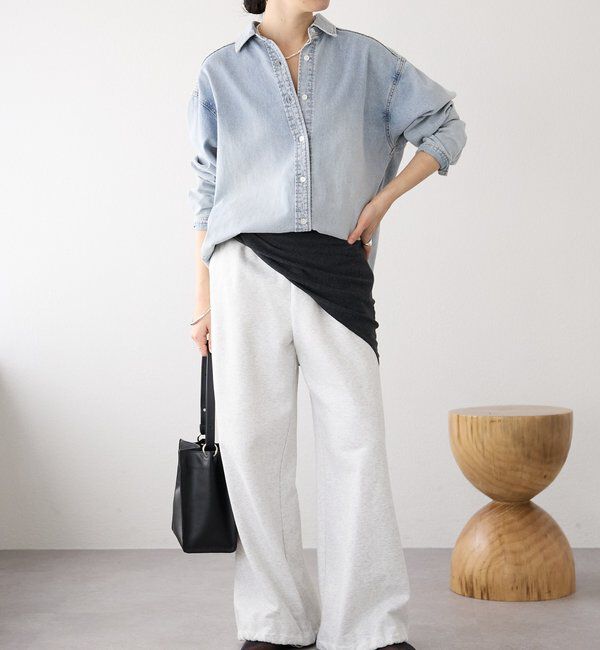  「【A・MONN】【ウエストゴム仕様】WIDE SWEAT PANTS」|その他|