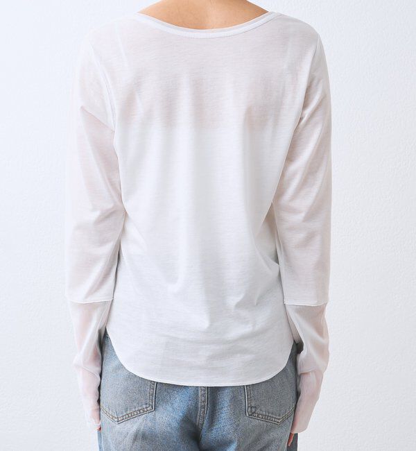  「チュールキリカエカットソー」|Tシャツ・カットソー|