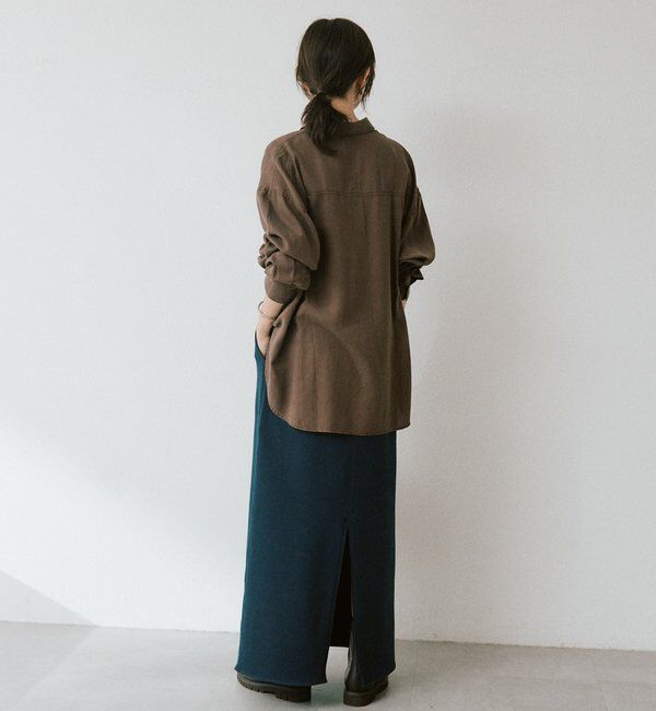  「スウェットロングスカート【新色・低身長サイズ追加/4サイズ展開】」|スカート|