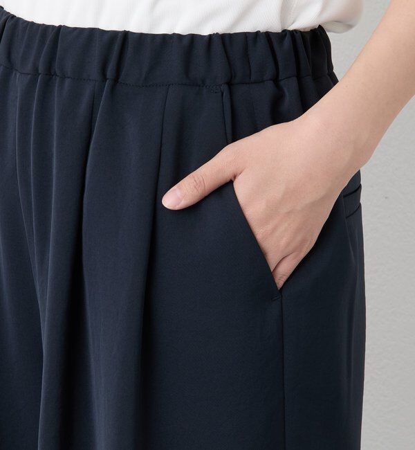  「【A・MONN】【セットアップ着用可能/接触冷感】suttoワイドパンツ」|チノ|