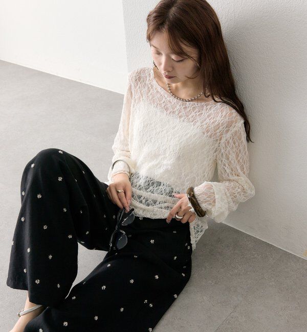  「レースプルオーバー」|Tシャツ・カットソー|