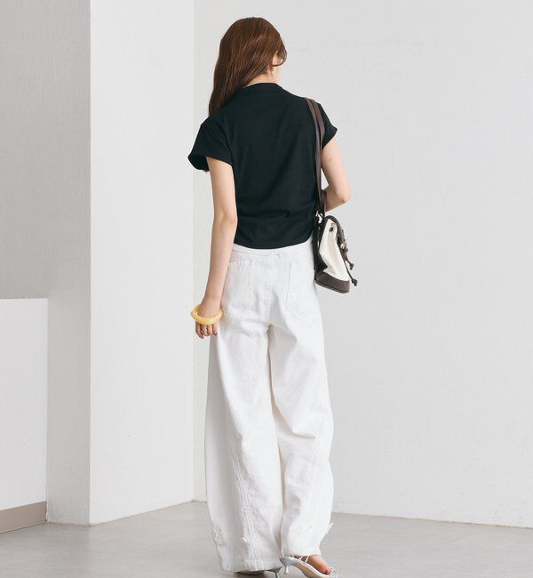  「プレート付きハイネックTシャツ」|Tシャツ・カットソー|