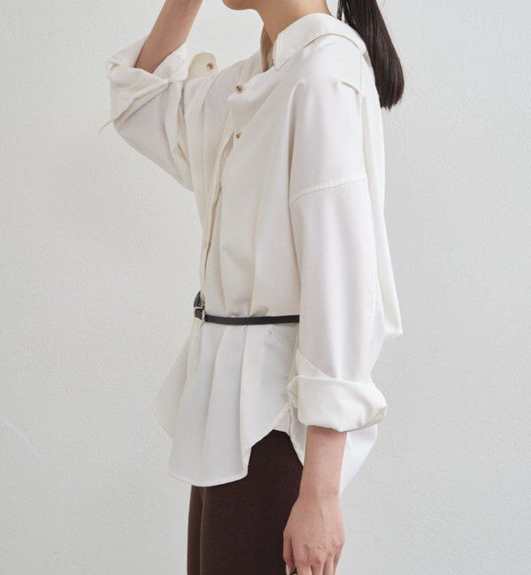  「《WEB限定/累計販売数１万枚達成》サテンBIGシャツ」|シャツ・ブラウス|