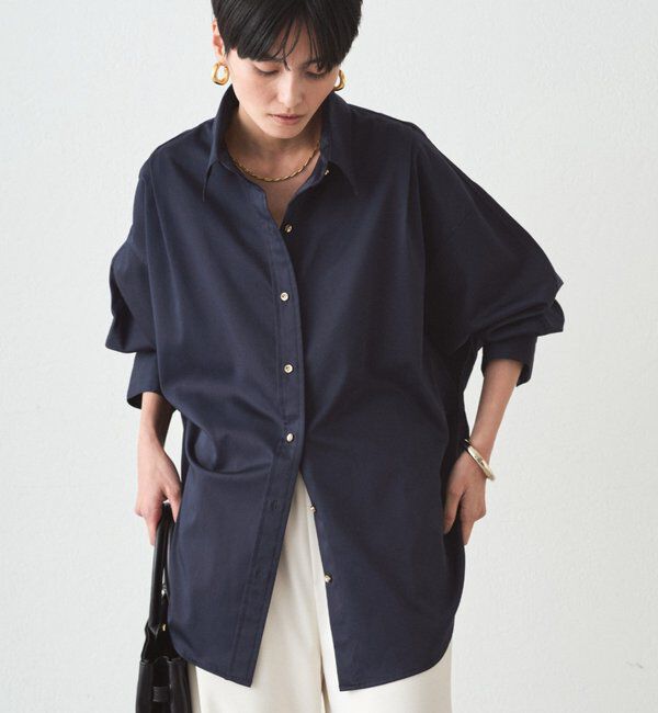  「《WEB限定/累計販売数１万枚達成》サテンBIGシャツ」|シャツ・ブラウス|