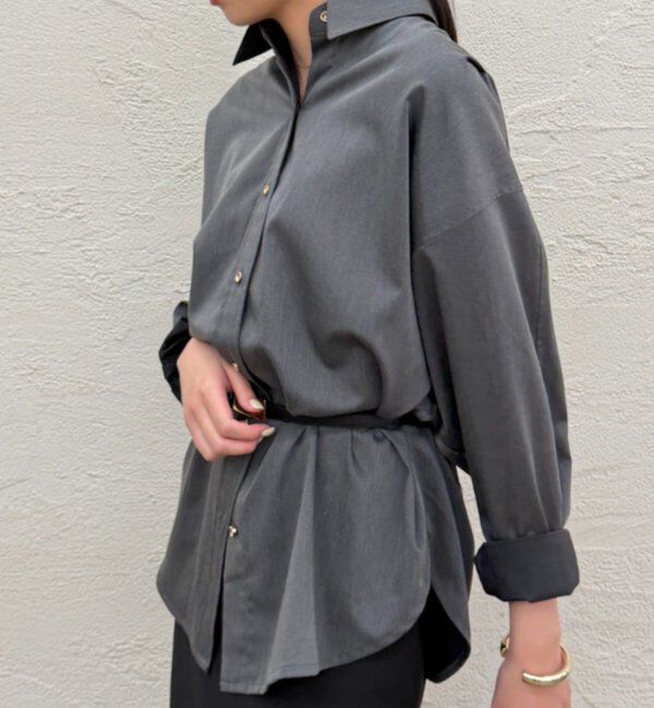  「《WEB限定/累計販売数１万枚達成》サテンBIGシャツ」|シャツ・ブラウス|