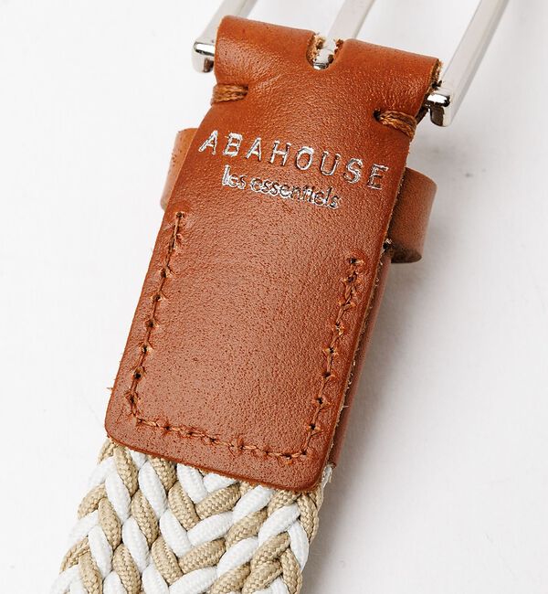 ABAHOUSE「【ABAHOUSE　les essentiels】カラーミックスゴムメッシュベル」|ベルト|