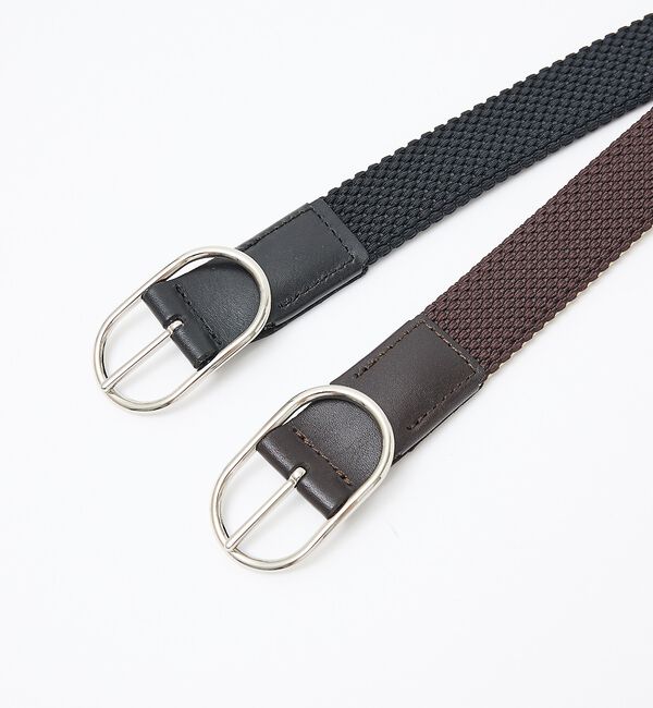 ABAHOUSE「【ABAHOUSE　les essentiels】リバーシブルゴムメッシュベルト」|ベルト|