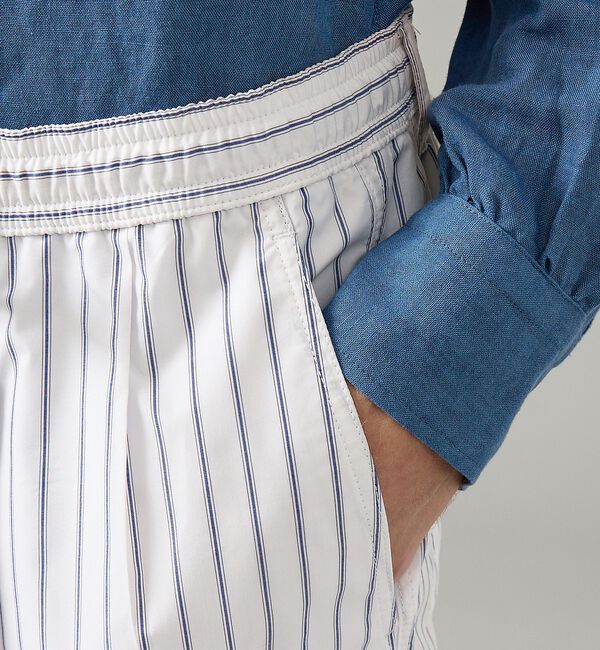 ABAHOUSE「ウェザークロス ストライプ イージーパンツ / ワイドパンツ」|その他|