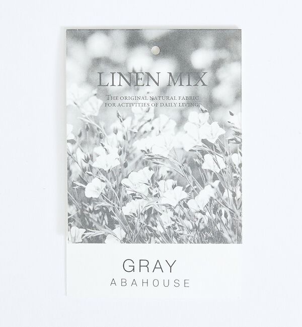 ABAHOUSE「【イージーケア】リネンブレンド バンドカラー シャツ」|シャツ・ブラウス|