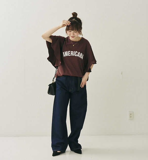 Rouge vif「【NEEDBY heritage/ニードバイヘリテージ】KOH ワイドストレート」|デニム|