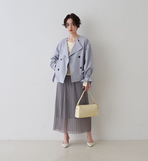 Rouge vif「【撥水・防花粉加工】【一部店舗限定】キャンディスリーブショートトレンチコート」|トレンチコート|