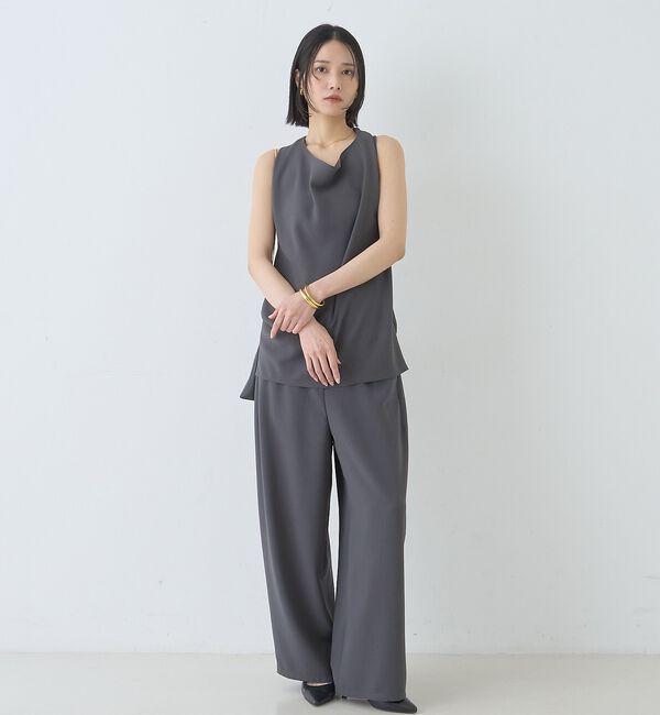 Rouge vif「【セットアップ対応】脇シームレスワイドカーブパンツ」|その他|