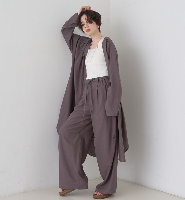 Rouge vif「【セットアップ対応】リネンタックイージーパンツ」|その他|