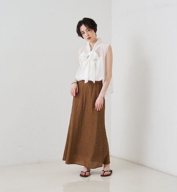 Rouge vif「前後2WAYビッグボウタイリボンブラウス」|シャツ・ブラウス|