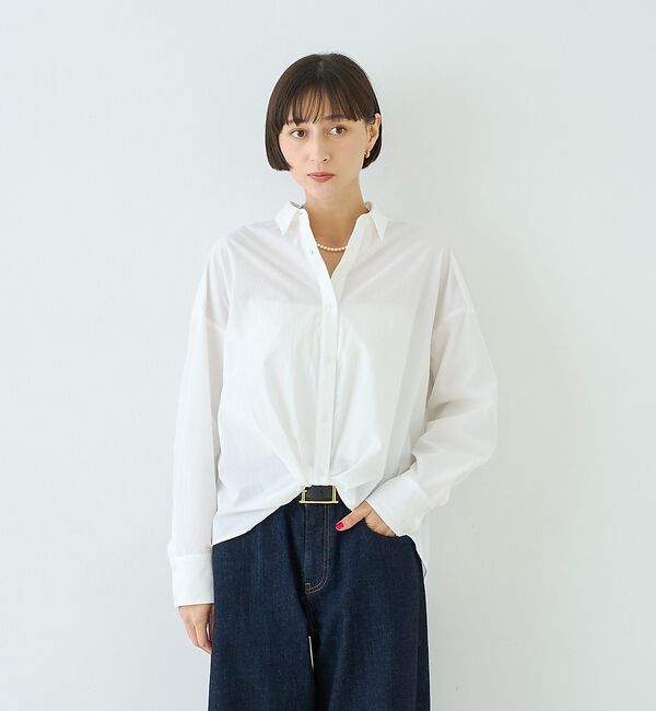 Rouge vif「ポリエステルコットンツイストシャツ【予約】」|シャツ・ブラウス|