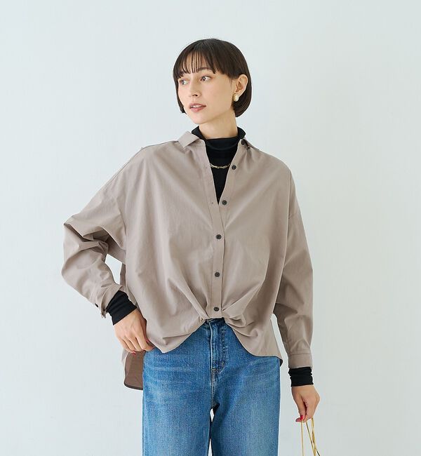 Rouge vif「ポリエステルコットンツイストシャツ【予約】」|シャツ・ブラウス|