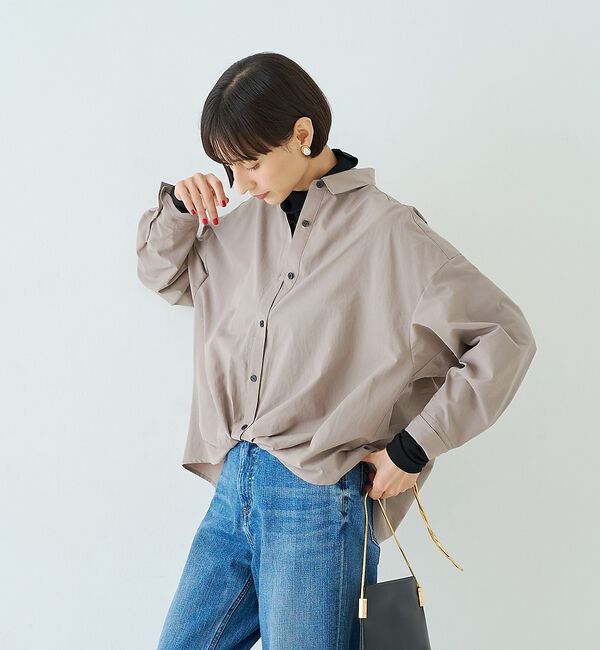 Rouge vif「ポリエステルコットンツイストシャツ【予約】」|シャツ・ブラウス|