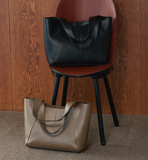 LOWELL things「【追加分/再入荷/kariさんコラボ】ポーチ付き多機能オープントート/A4/通勤」|トートバッグ|