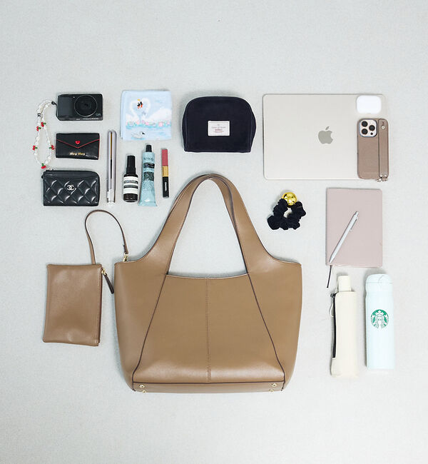 LOWELL things「【追加分/再入荷/kariさんコラボ】ポーチ付き多機能オープントート/A4/通勤」|トートバッグ|