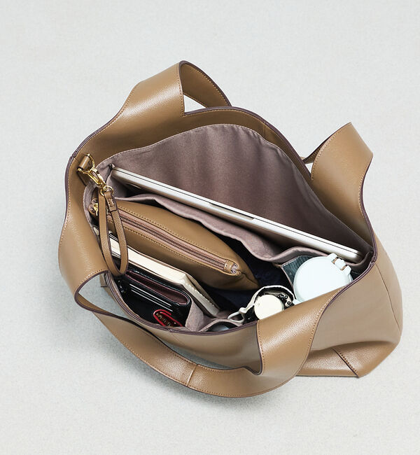 LOWELL things「【追加分/再入荷/kariさんコラボ】ポーチ付き多機能オープントート/A4/通勤」|トートバッグ|