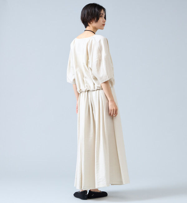 Liesse「Vネックバルーンショートブラウス（セットアップ可）」|シャツ・ブラウス|