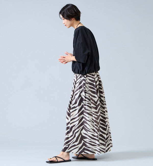 Liesse「Vネックバルーンショートブラウス（セットアップ可）」|シャツ・ブラウス|