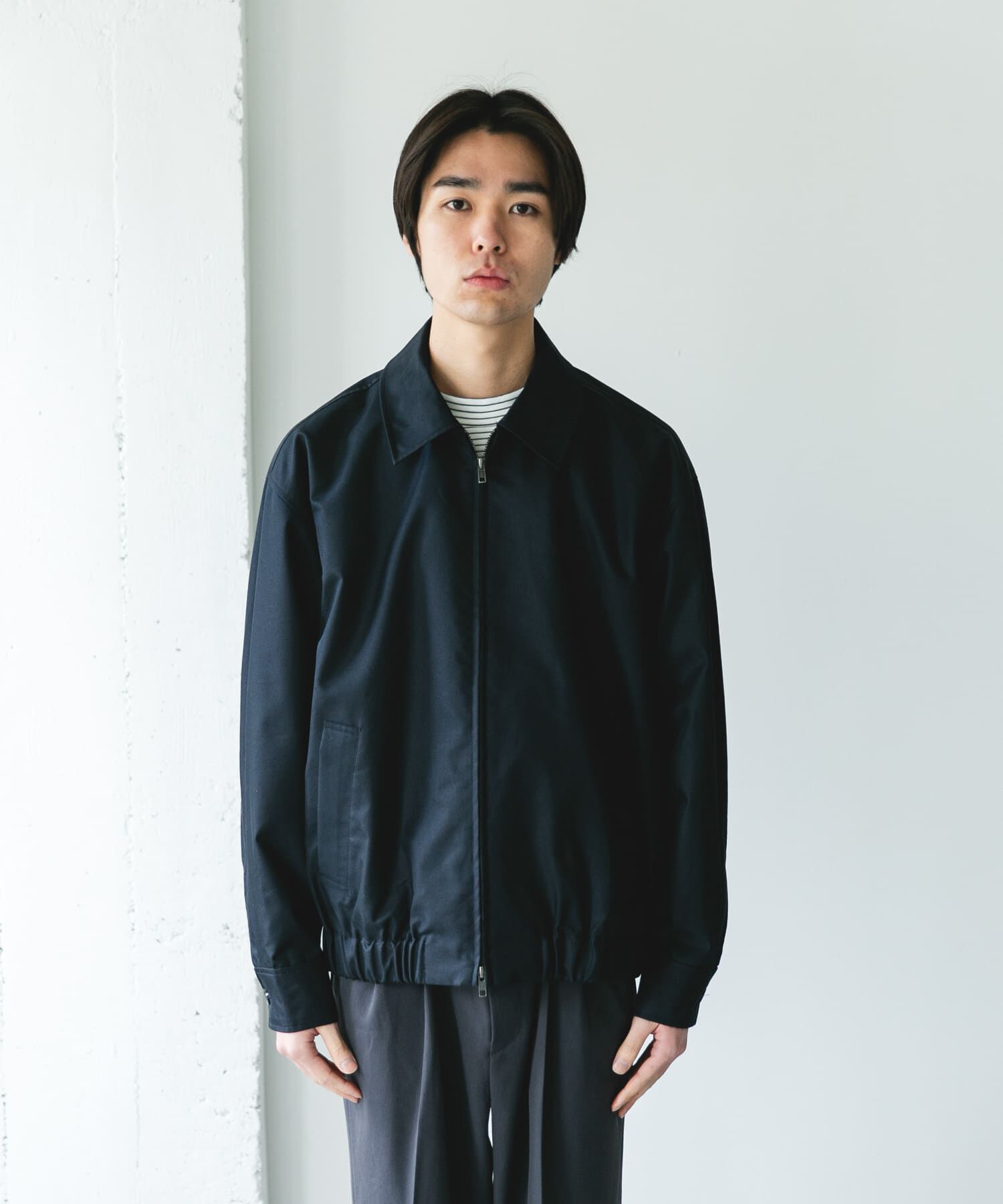 URBAN RESEARCH DOORS「ヘムシャーリング フルジップ ブルゾン」|ブルゾン・スタジャン|