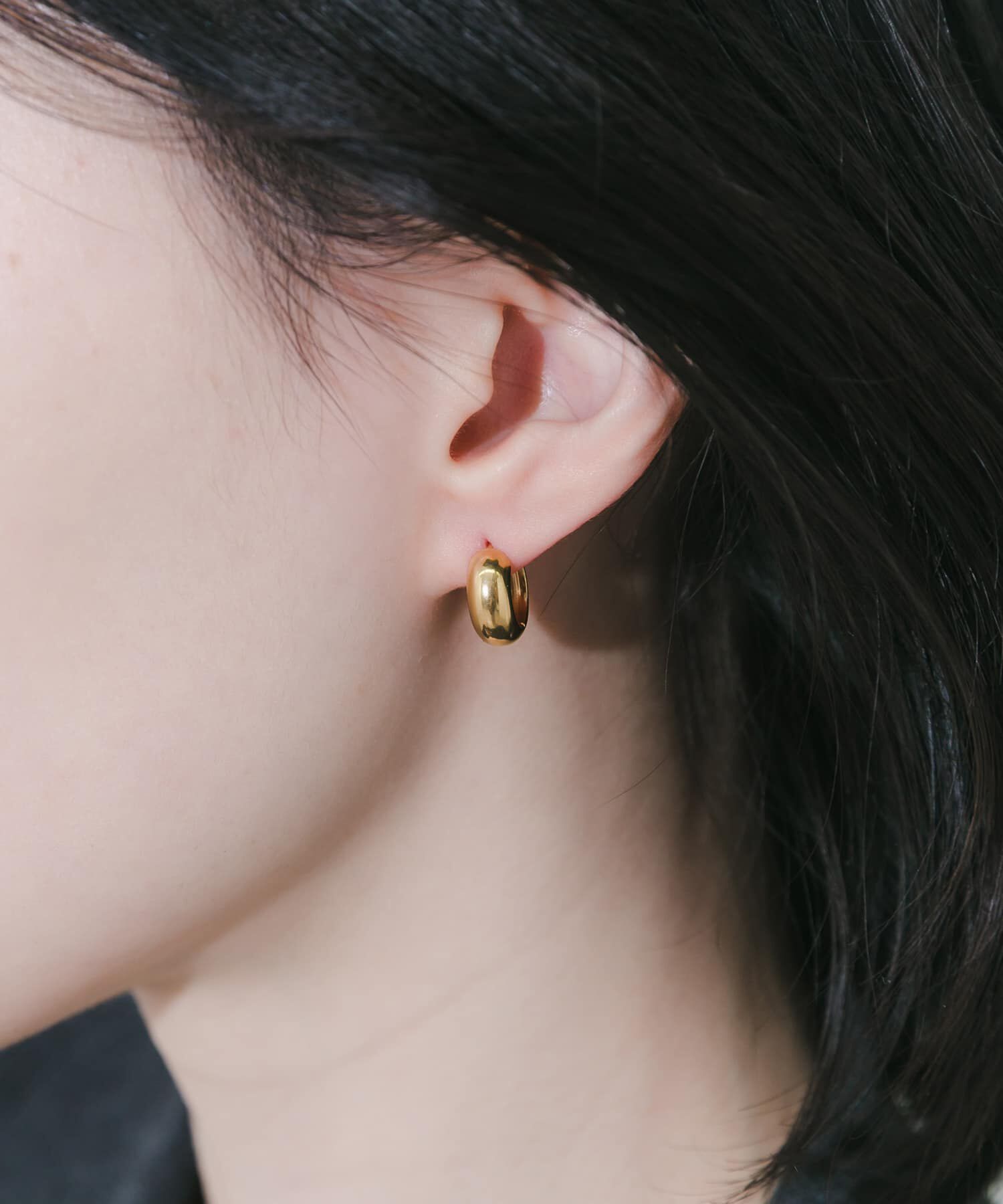 SMELLY「ステンレスプックリミニフープピアス」|ピアス|