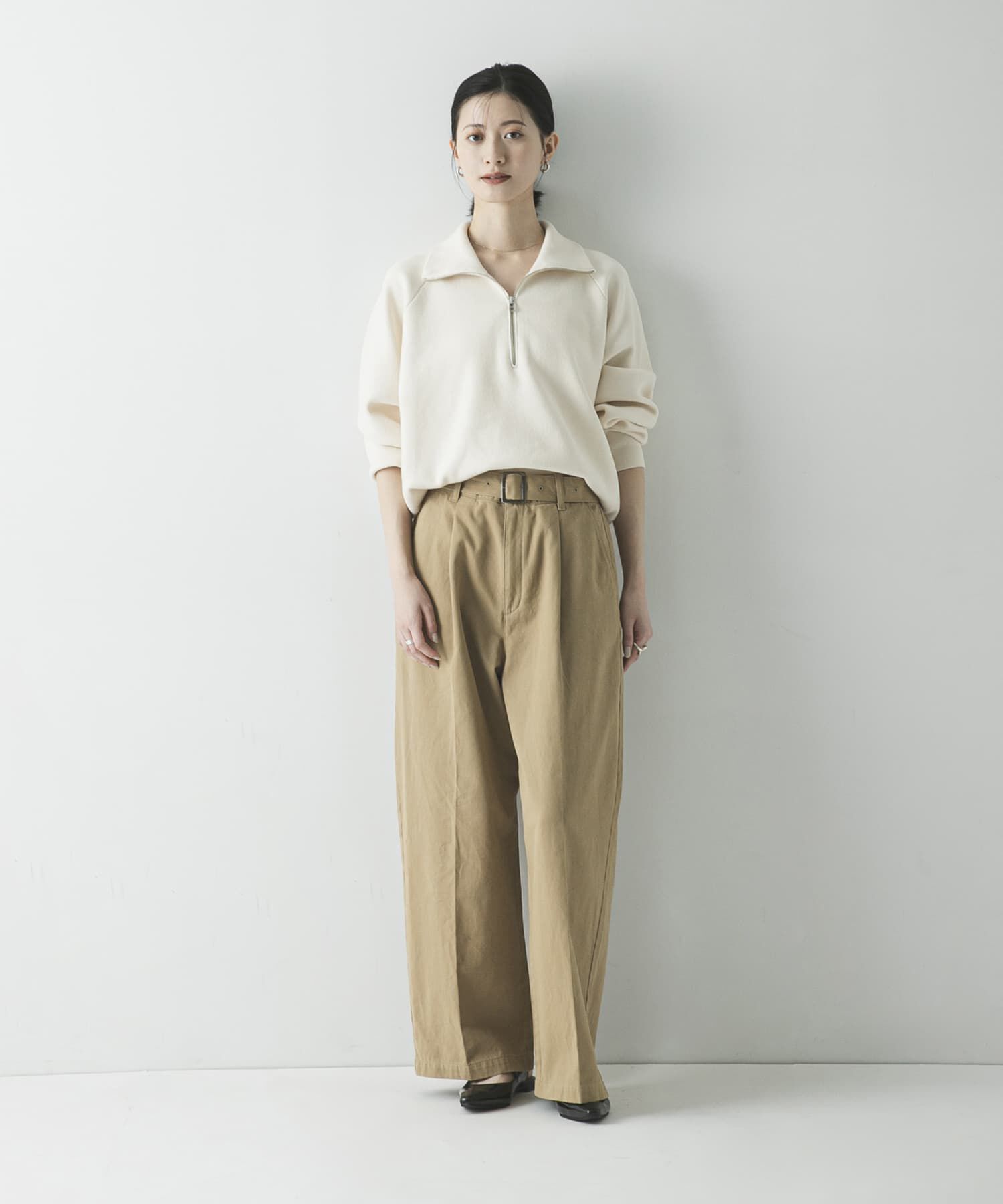 URBAN RESEARCH「『3サイズ展開』ベルト付きタックワイドチノパンツ」|その他|