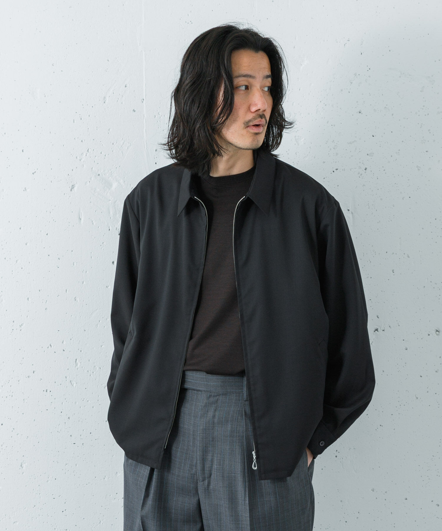 URBAN RESEARCH「『洗濯可/防シワ/接触冷感』WASHABLE WOOL SPORTS JACKET」|ブルゾン・スタジャン|