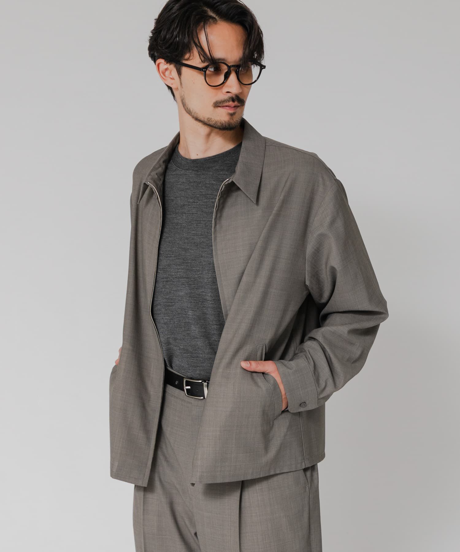 URBAN RESEARCH「『洗濯可/防シワ/接触冷感』WASHABLE WOOL SPORTS JACKET」|ブルゾン・スタジャン|