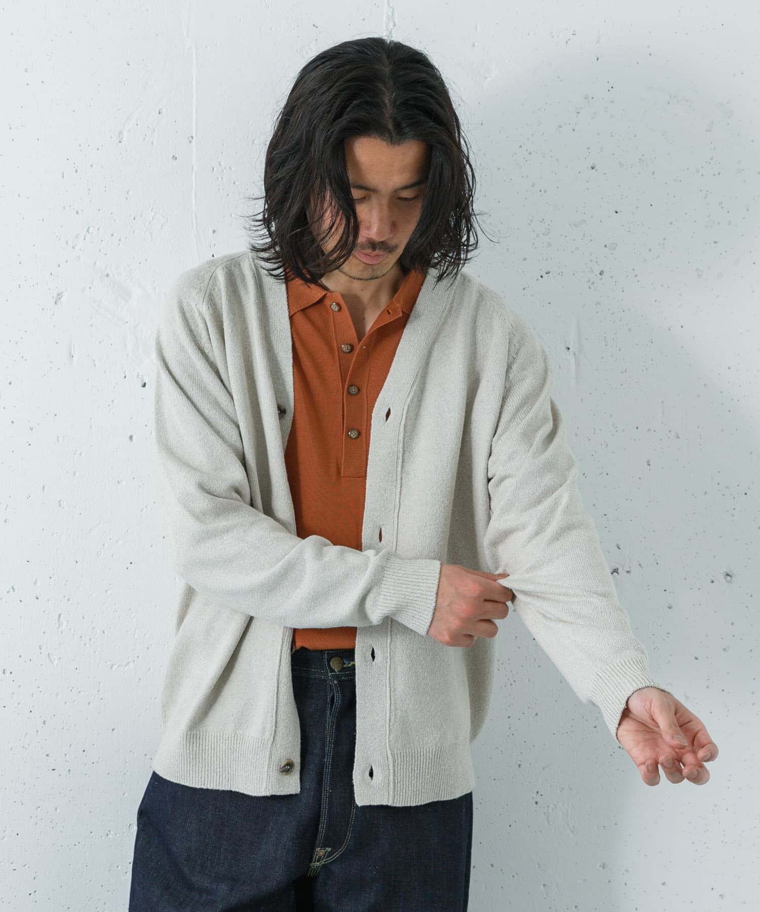 URBAN RESEARCH「SILK NOIL CARDIGAN」|カーディガン|