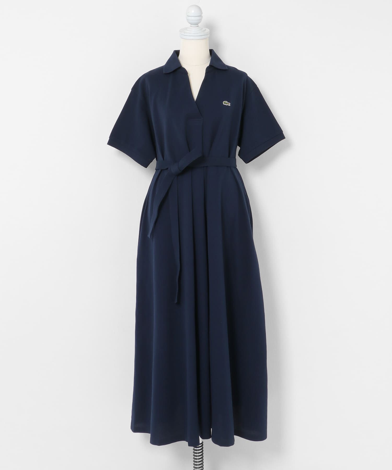 Sonny Label 「LACOSTE　スキッパーネックポロドレス」|ワンピース|ネイビー