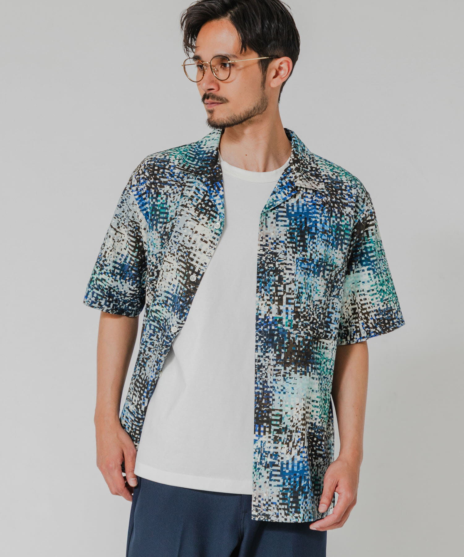 URBAN RESEARCH「LONGCHAMP OPEN COLLAR SHIRTS」|シャツ・ブラウス|