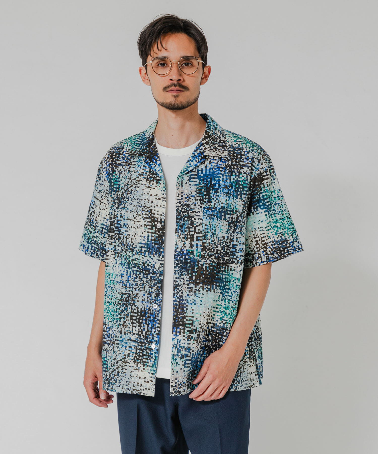 URBAN RESEARCH「LONGCHAMP OPEN COLLAR SHIRTS」|シャツ・ブラウス|