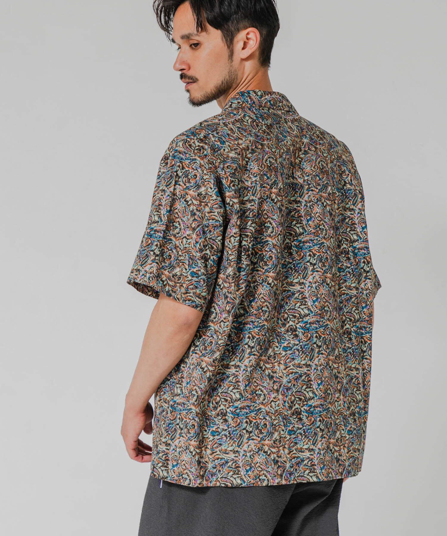 URBAN RESEARCH「LONGCHAMP OPEN COLLAR SHIRTS」|シャツ・ブラウス|ブルー系その他