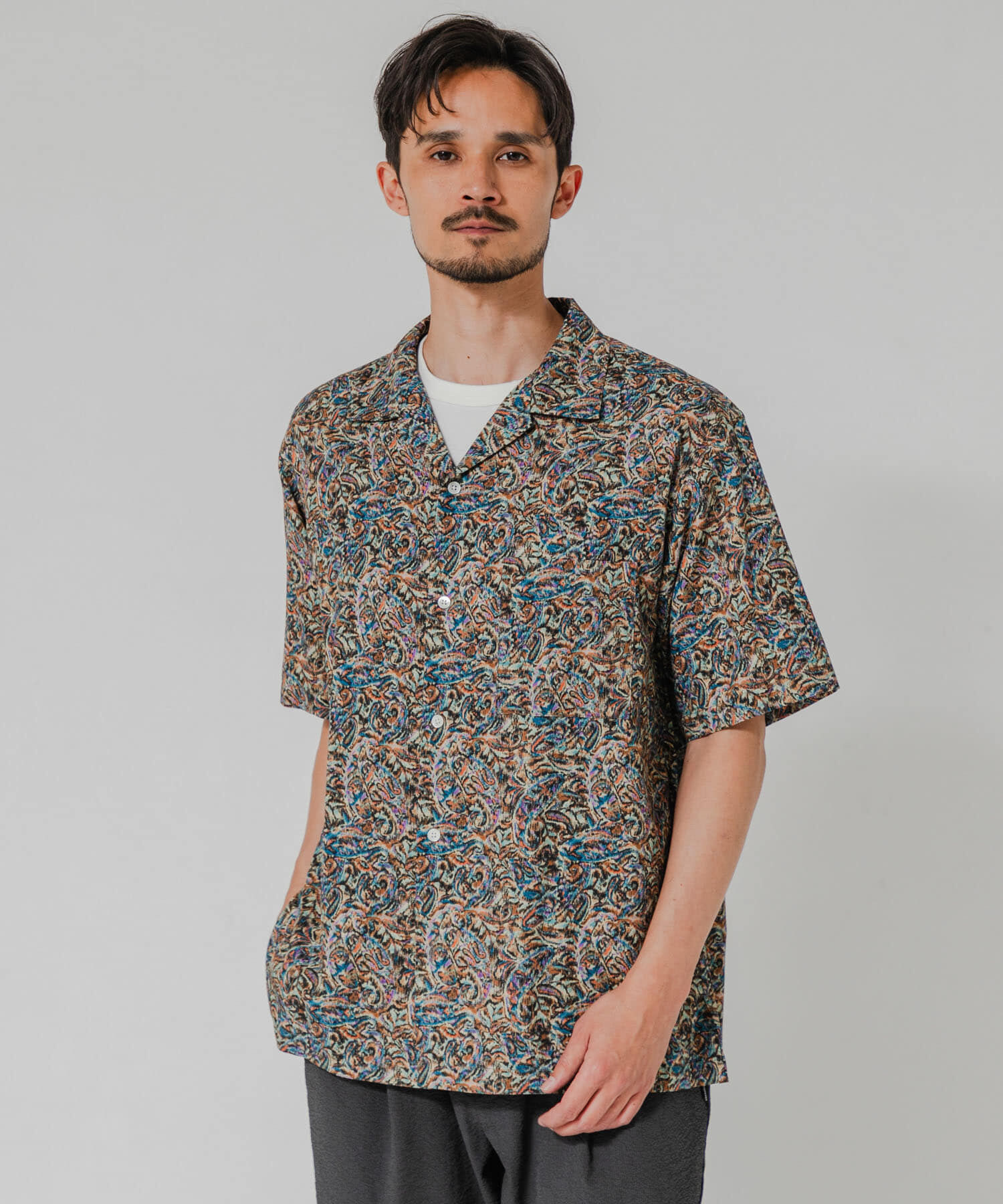URBAN RESEARCH「LONGCHAMP OPEN COLLAR SHIRTS」|シャツ・ブラウス|