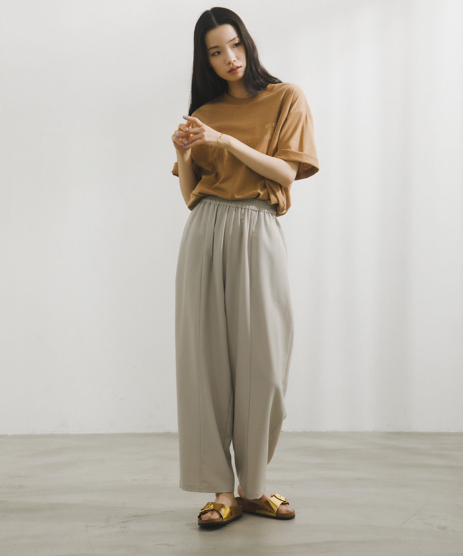 URBAN RESEARCH DOORS「Cocoon Easy Pants」|その他|ライトベージュ