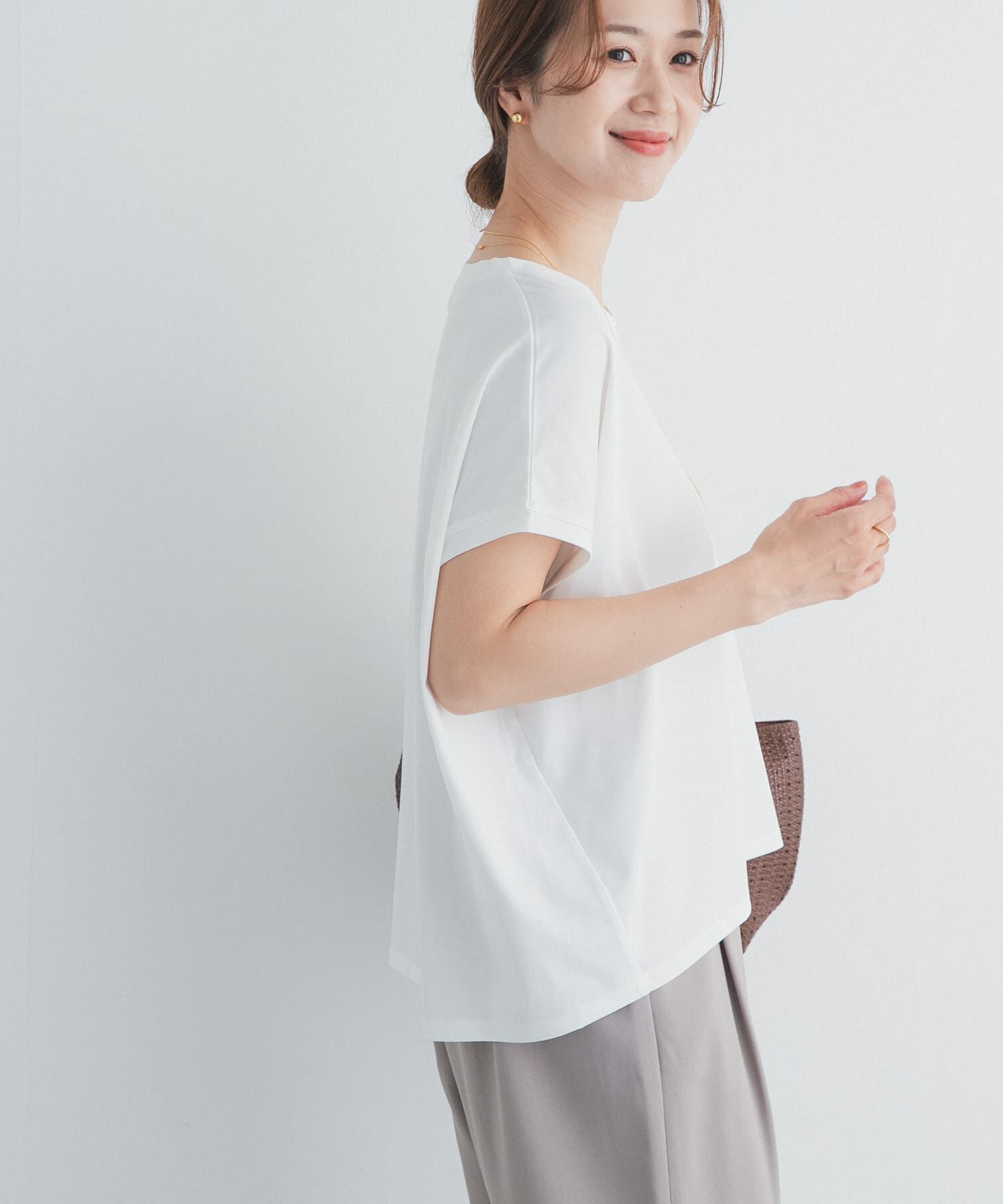 URBAN RESEARCH DOORS「『UR TECH』汗染み防止ドルマンTシャツ」|Tシャツ・カットソー|