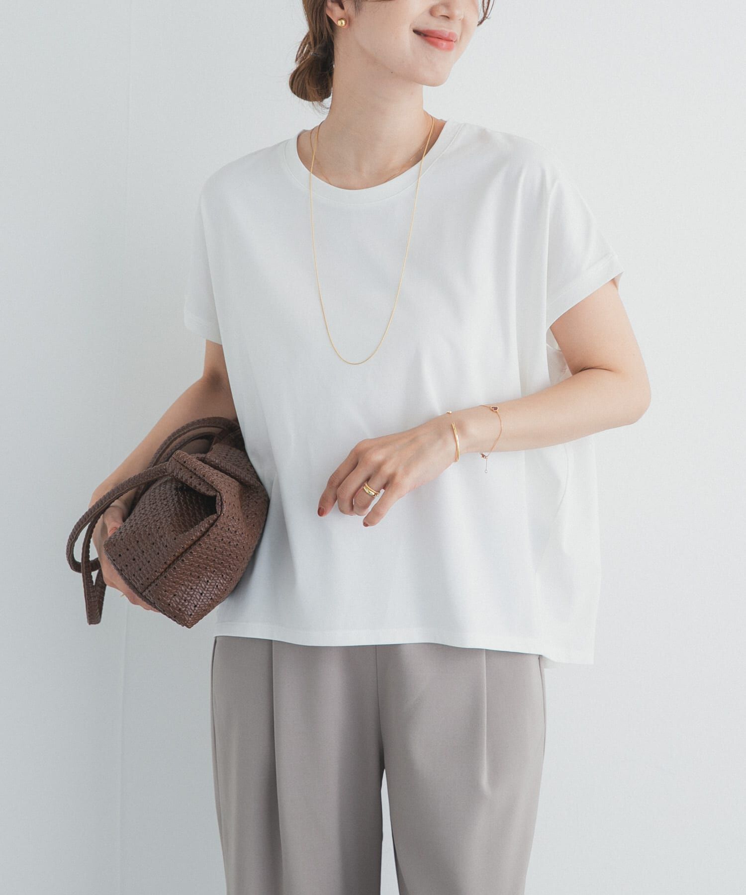 URBAN RESEARCH DOORS「『UR TECH』汗染み防止ドルマンTシャツ」|Tシャツ・カットソー|
