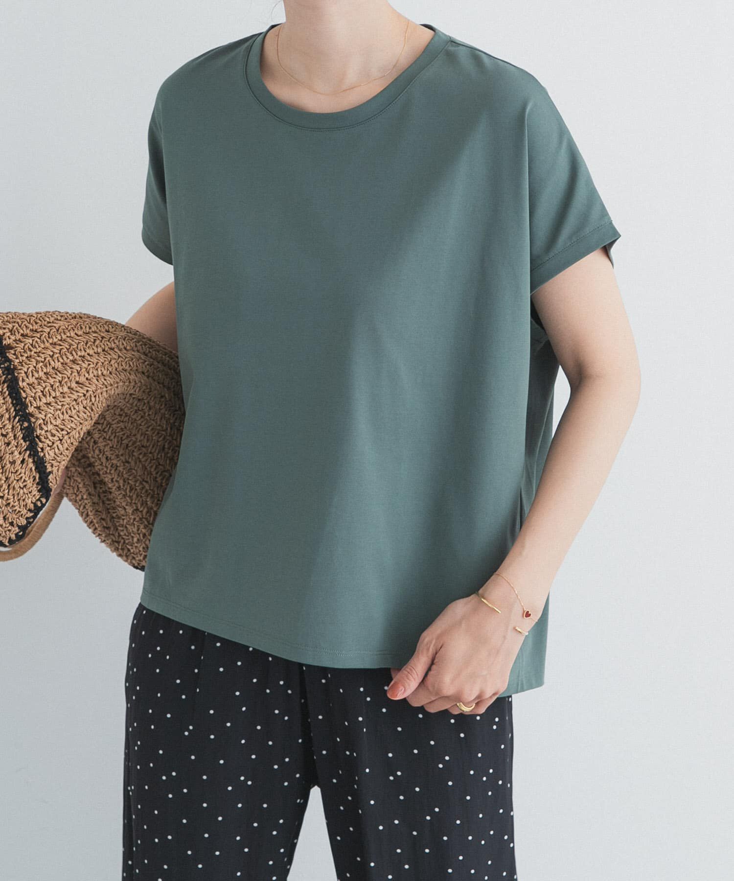 URBAN RESEARCH DOORS「『UR TECH』汗染み防止ドルマンTシャツ」|Tシャツ・カットソー|